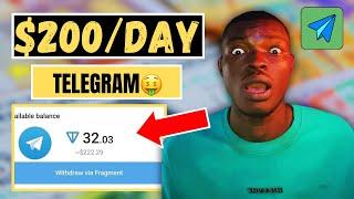 Earn $200/Day on Telegram - Telegram Monetization Secrets | Make Money online 2024