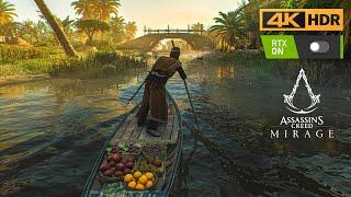 Boat Travel Around Baghdad in Assassin's Creed Mirage  4K Realistic Ultra Graphics