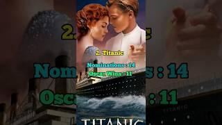 Top 10 Most OSCAR Award Winning Movies #shorts #oscar #oscars #top10 #movies