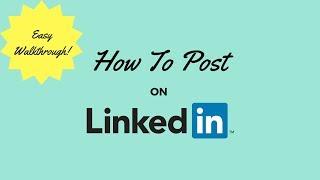 How To Publish Your First LinkedIn Post Article on Their NEW Platform