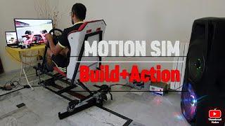 I built a 2dof + traction loss motion simulator arduino project with 12v car windows wipers motors