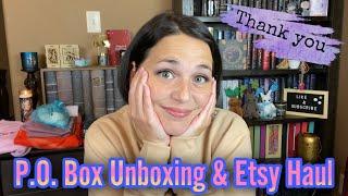 P.O. Box Unboxing & Etsy Haul | Gryffindor Bookworm