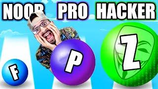 NOOB vs PRO vs HACKER en A-Z RUN! (MAX LEVEL) | Juegos Luky