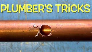 How to solder a hole in a copper pipe. Plumber's Tricks. DIY