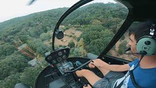 Afternoon FERRY FLIGHT with R22 HELICOPTER