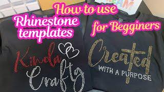 RHINESTONE TEMPLATES for BEGGINERS :  Learn how to make your own templates : STEP BY STEP TUTORIAL