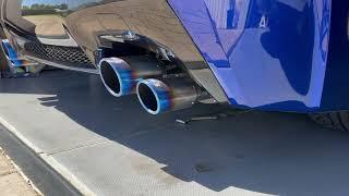 Lexus RCF Toms Barrel + Apexi Mid + Novel Headers **exotic sounds**