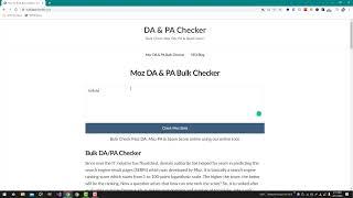 500 At Once Awesome Bulk DA/PA/Spam Score Checker/SEO intermediate Course In Urdu