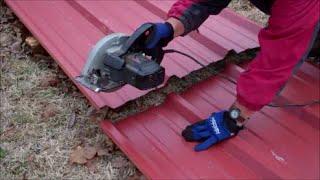 Cutting Sheet Metal~Irwin Tools Metal Cutting Circular Saw Blade Review - LIKE BUTTER!