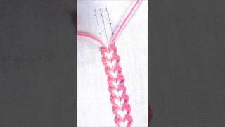 Wow hand embroidery lovely heart borderline design