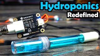 Hydroponics System using pH Sensor, EC Sensor, DS18B20, Ultrasonic, & ESP32