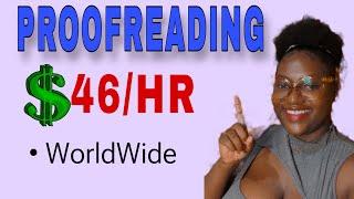 Earn $19-$46 Hourly Proof-Reading Documents & Articles | Worldwide