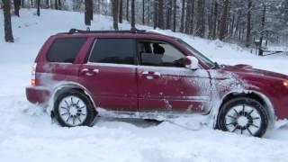 Subaru Forester Off Roading Snow Hooning January 2015