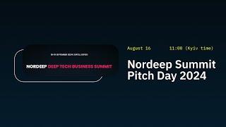 Nordeeep Summit 2024 Pitch Day