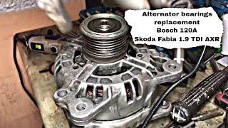 Alternator bearings replacement Bosch 120A Skoda Fabia 1.9 TDI AXR | Fix My Car Garage