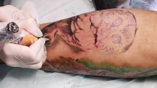 Tattoo owl for 4 hours by Elen Soul - Тату совы за 4 часа