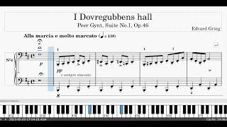 Edvard Grieg, In the Hall of the Mountain King - I Dovregubbens hall, Piano