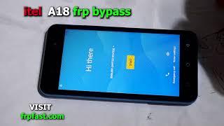 itel A18 google account remove (frp bypass) without pc