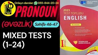 DİM YENİ TEST TOPLUSU 2023 İNGİLİS DİLİ | PRONOUNS | Mixed Tests 1-24 | Tam İzah