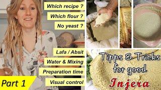  Tipps & Tricks for good INJERA - Part 1 || RastaFood || #እንጀራ #injera #food #vegan #ethiopia