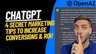 chatGPT Marketing Prompts | chatGPT SEO | chatGPT Sales