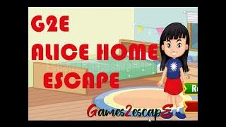 G2E Alice Home Escape Walkthrough [Games2Escape]