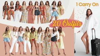 20 Outfits  1 Carry On | Packing Hacks