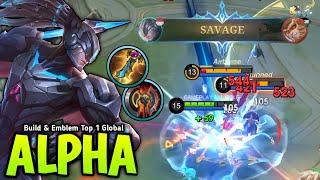 21 KILL + SAVAGE!! ALPHA NEW 1 SHOT BUILD IS HERE FOR SOLO RANKED IN 2025 - BUILD TOP 1 GLOBAL ALPHA