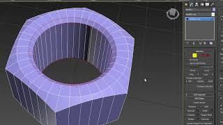 3dsMax. Моделирование гайки при помощи кода MaxScript. (Без резьбы)