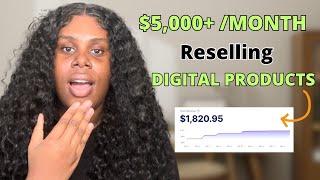 How to start selling digital products as a beginner| How I made over $1,000 in LESS THAN 2 weeks