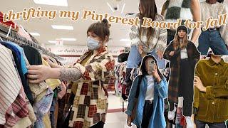Come Thrift With Me : Thrifting My Pinterest *FALL* Wardrobe 2022 + Try On