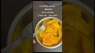Cutting phase - Months Full Guide| Day 16 - Day 123 #shorts  #morningroutine