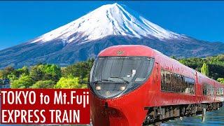 Riding the Mt.Fuji Direct Express Train from Central Tokyo || Fuji-Kaiyu Express