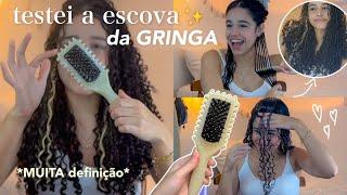 testei a escova das gringas MUITA DEFINIÇÃO! 