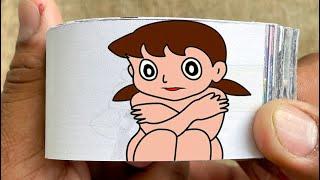 Doraemon Cartoon Flipbook #225 | Nobita See Shizuka Bathing Flip Book | Flip Book Artist 2024