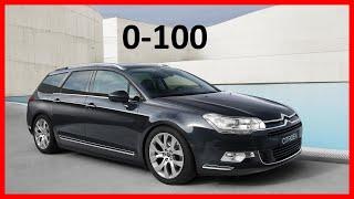 Citroen C5 X7 2013 acceleration 2.0 HDI 163HP AT DRAGY