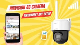 Hikvision 4G PT Network Camera DS-2DE2C200MWG-4G, DS-2DE2C400MWG-4G | Hikconnect App Configuration