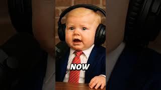 Tiny Trump's ULTIMATUM ️ - 'Happy or GOODBYE!' (Baby Podcast) #babypodcast #baby #babytrump