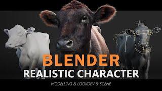 Animal Showcase: Introducing Our Lifelike Black Cattle Designed in Blender! #blender #3dmodels