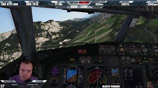 [XP11]  Circling Visual Approach at Innsbruck!  | Eurowings ZIBO B737 at LOWI