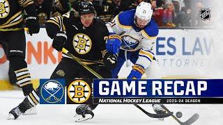 Sabres @ Bruins 12/7 | NHL Highlights 2023