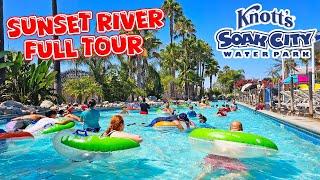 Sunset River Lazy River | Full Virtual Tour | Knott's Berry Farm California [4K]