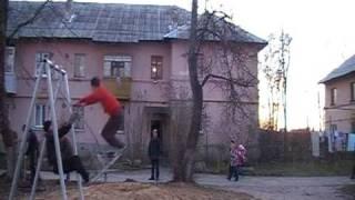 parkour КЛАН | (трюк) Double Flip off a Swing... двойное с качелей CLAN –