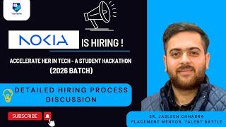 Nokia is Hiring ! | Accelerate Her in Tech - A Student Hackathon | 2026 Batch