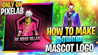 How To Make Free Fire Mascot  Logo In Pixellab In Tamil| Free Fire Logo In Pixellab | FFT Gamer