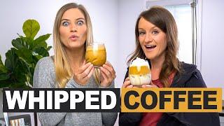 TRYING WHIPPED COFFEE!!