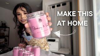 My ENTIRE candle-making process revealed! | studio vlog