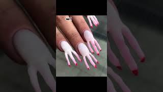 nail trends i hate…..  #nails #liza #nailtech #nailtrends #ducknails #curvednails #bubblenails