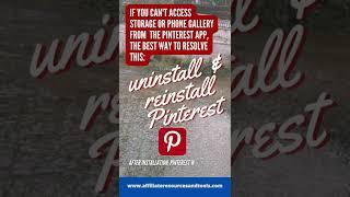 You Cant Access Phone Storage from Pinterest App?   Do This #shorts