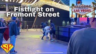 Fistfight on Fremont Street, Las Vegas May 9, 2022 #shorts